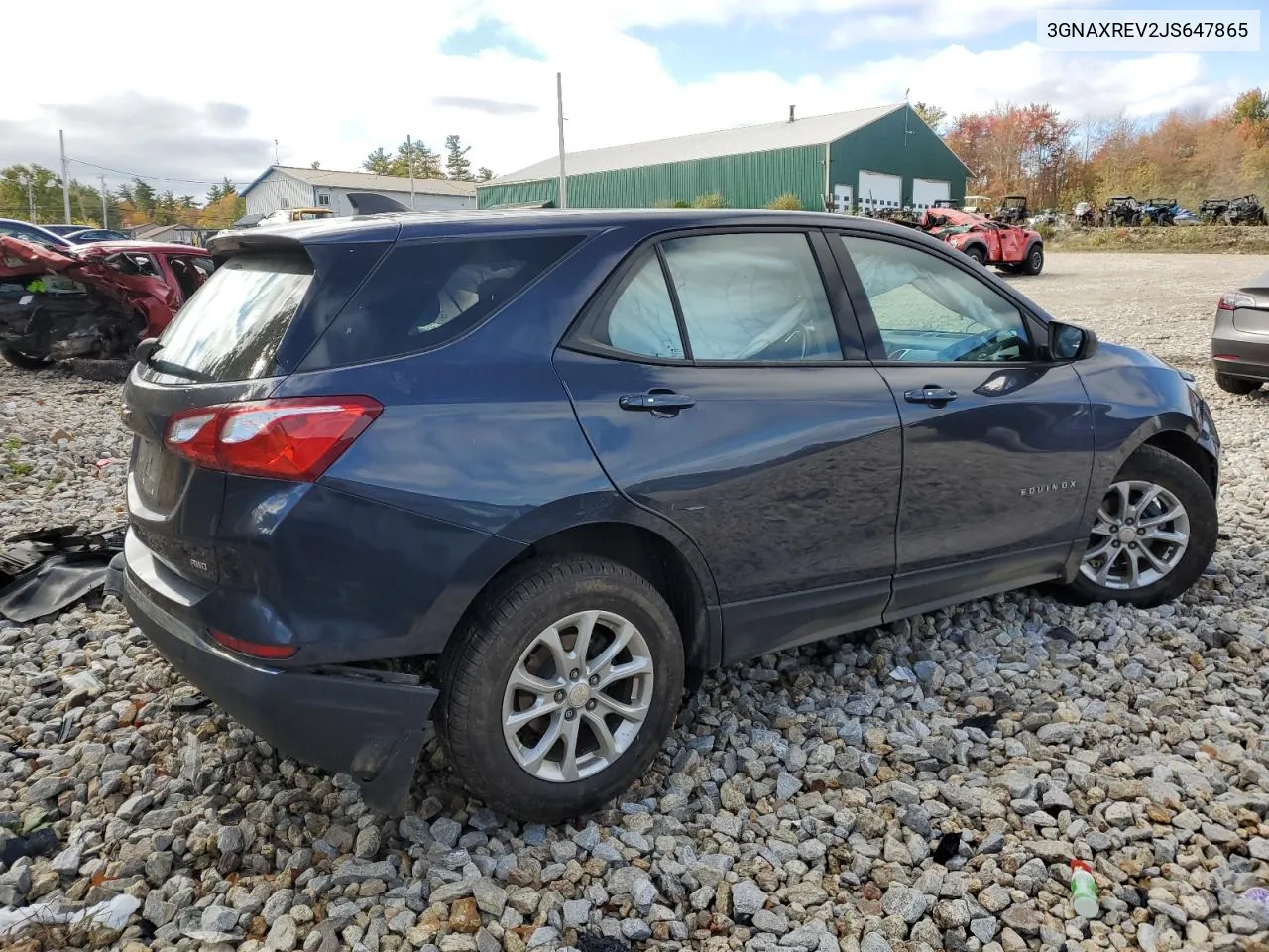 2018 Chevrolet Equinox Ls VIN: 3GNAXREV2JS647865 Lot: 75385414