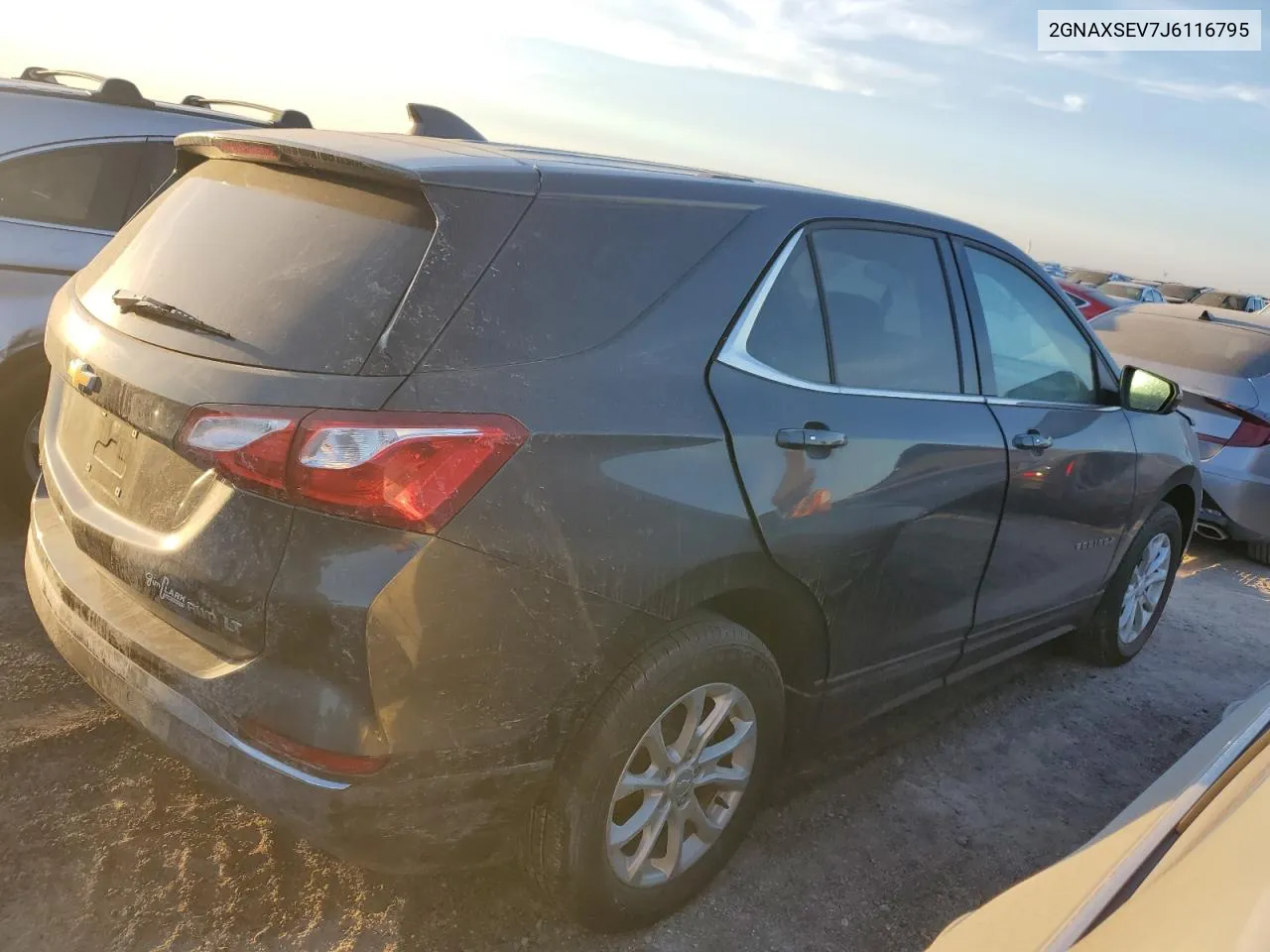 2018 Chevrolet Equinox Lt VIN: 2GNAXSEV7J6116795 Lot: 75408914