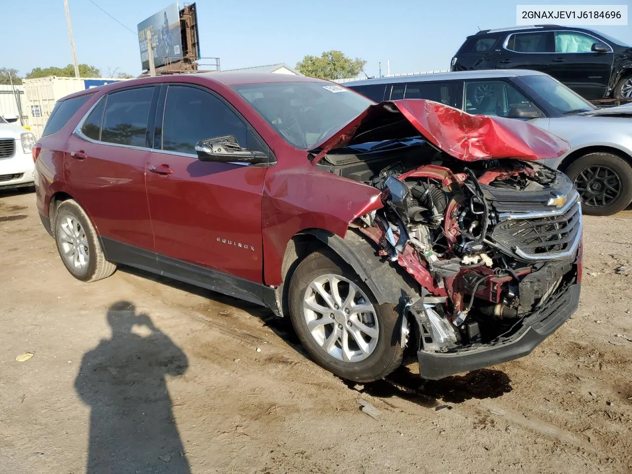 2018 Chevrolet Equinox Lt VIN: 2GNAXJEV1J6184696 Lot: 75436684