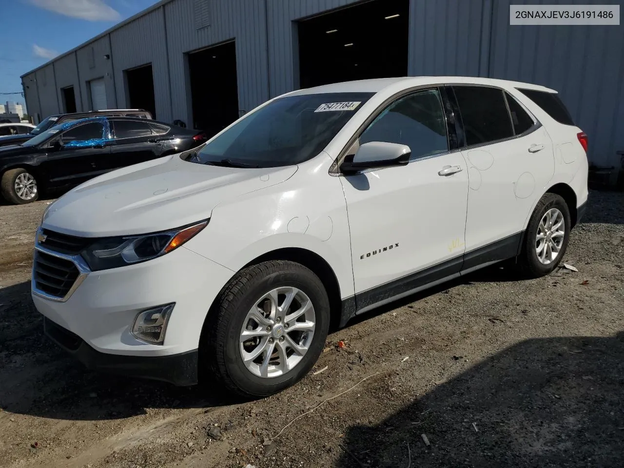 2018 Chevrolet Equinox Lt VIN: 2GNAXJEV3J6191486 Lot: 75477184