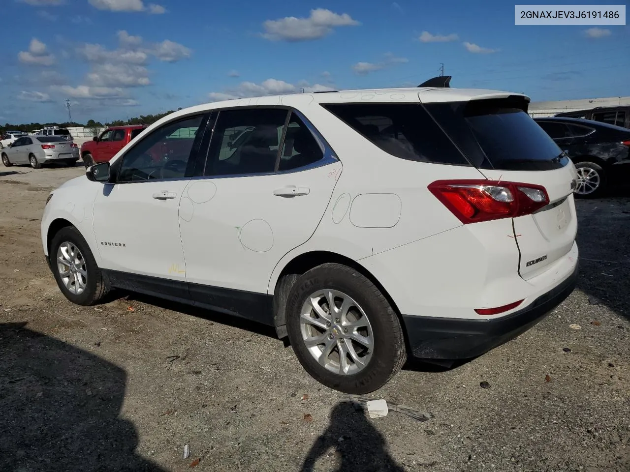 2018 Chevrolet Equinox Lt VIN: 2GNAXJEV3J6191486 Lot: 75477184