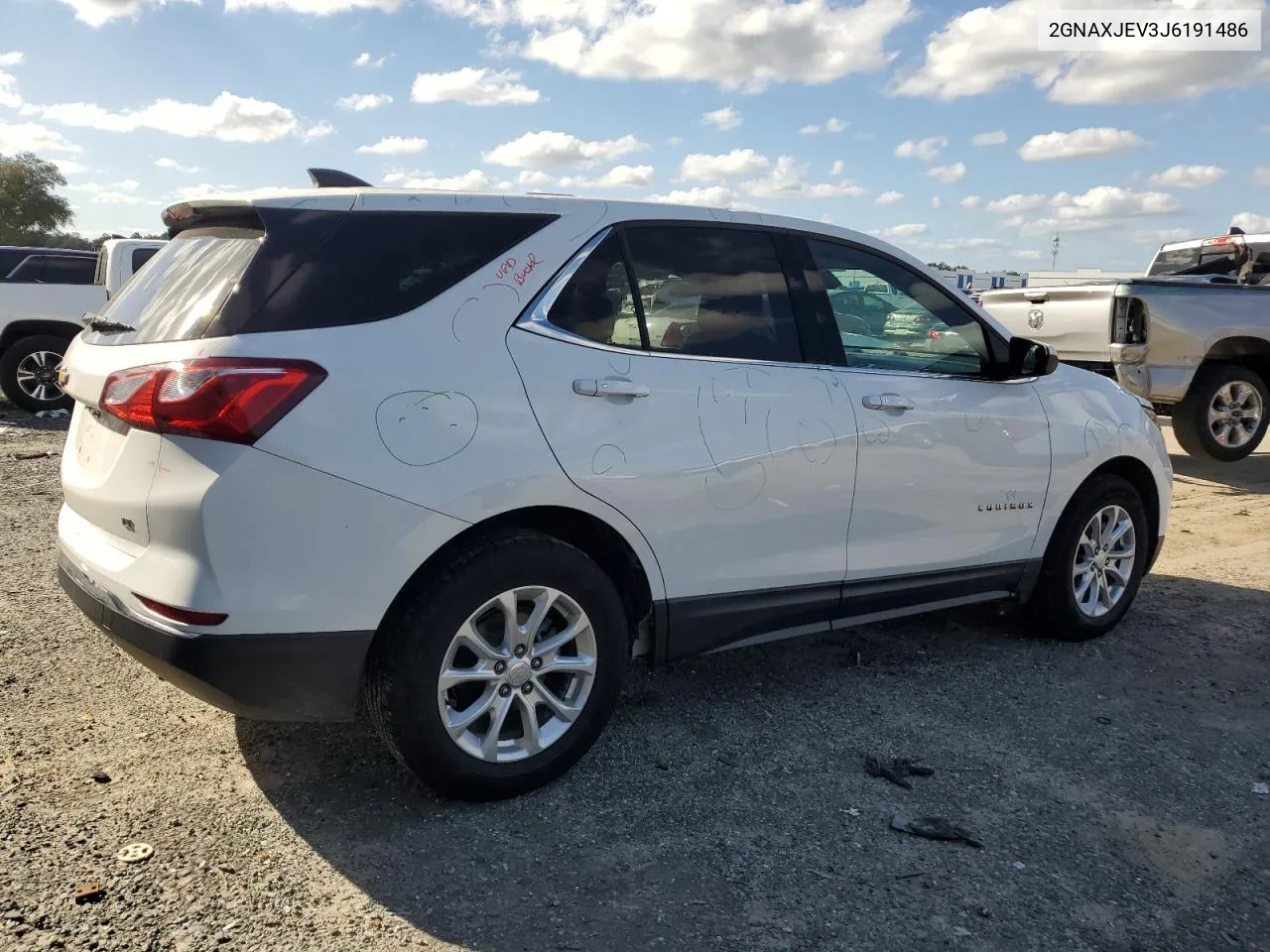 2018 Chevrolet Equinox Lt VIN: 2GNAXJEV3J6191486 Lot: 75477184