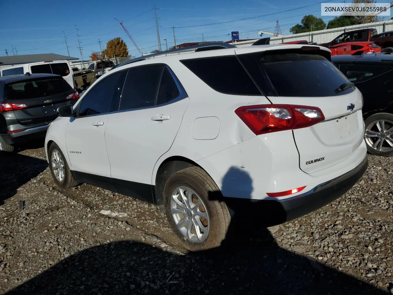 2018 Chevrolet Equinox Lt VIN: 2GNAXSEV0J6255988 Lot: 75493234