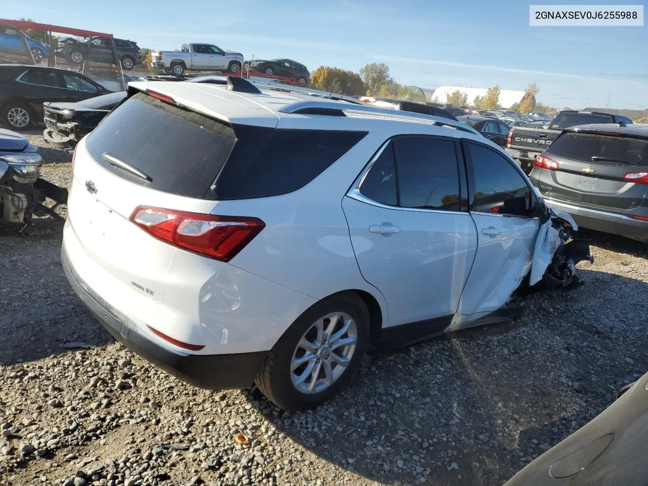 2018 Chevrolet Equinox Lt VIN: 2GNAXSEV0J6255988 Lot: 75493234