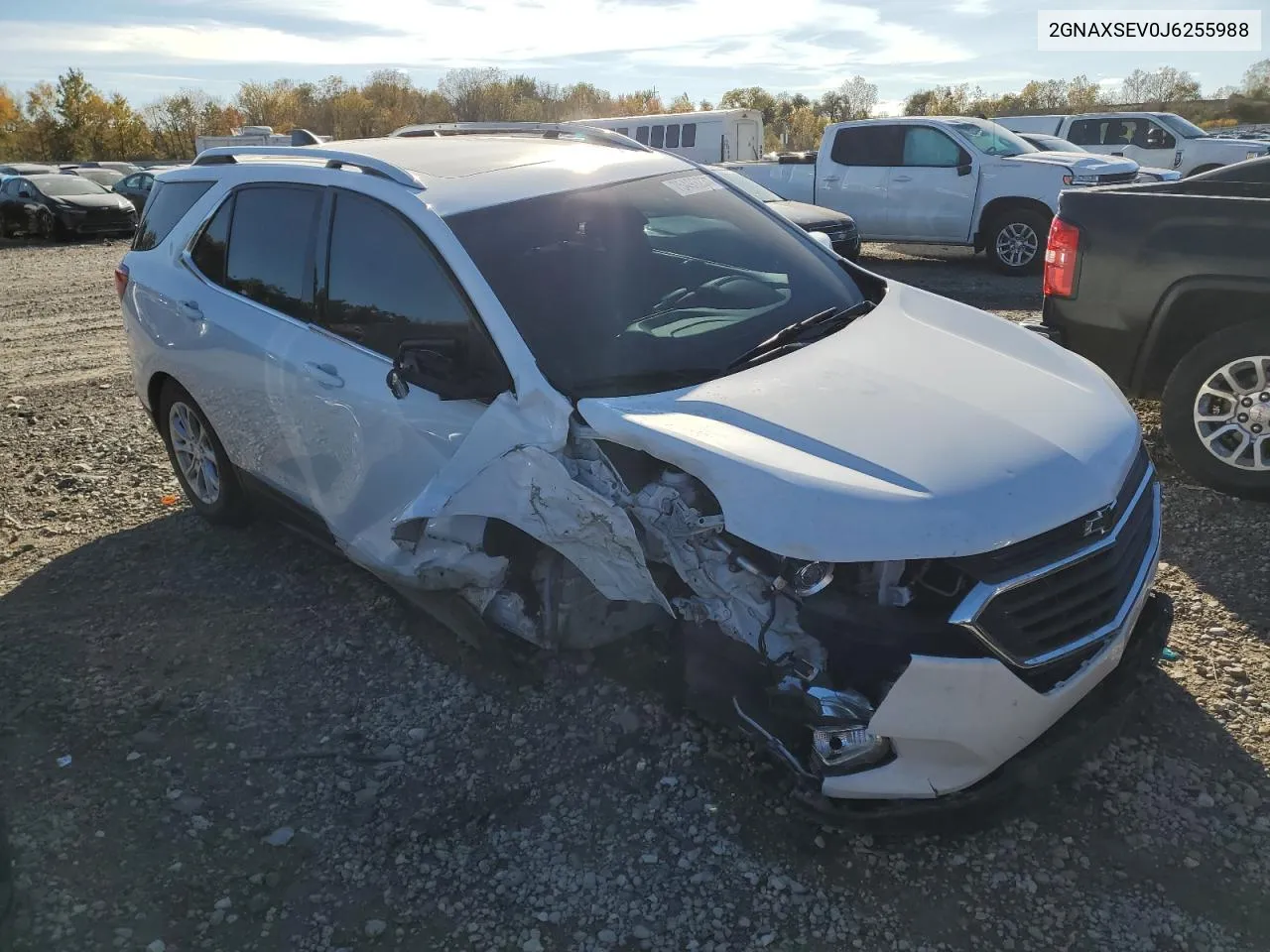 2018 Chevrolet Equinox Lt VIN: 2GNAXSEV0J6255988 Lot: 75493234