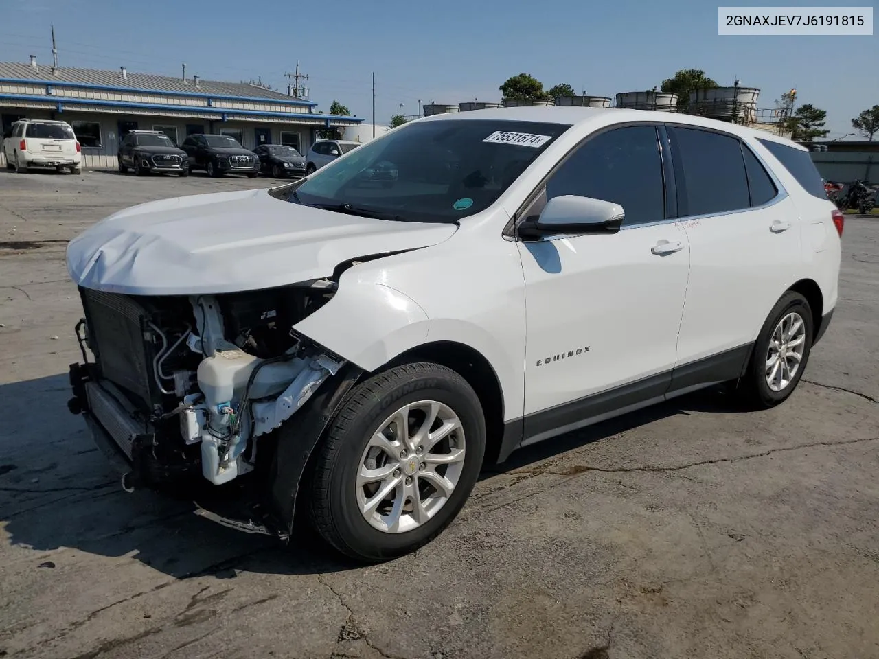 2018 Chevrolet Equinox Lt VIN: 2GNAXJEV7J6191815 Lot: 75531574