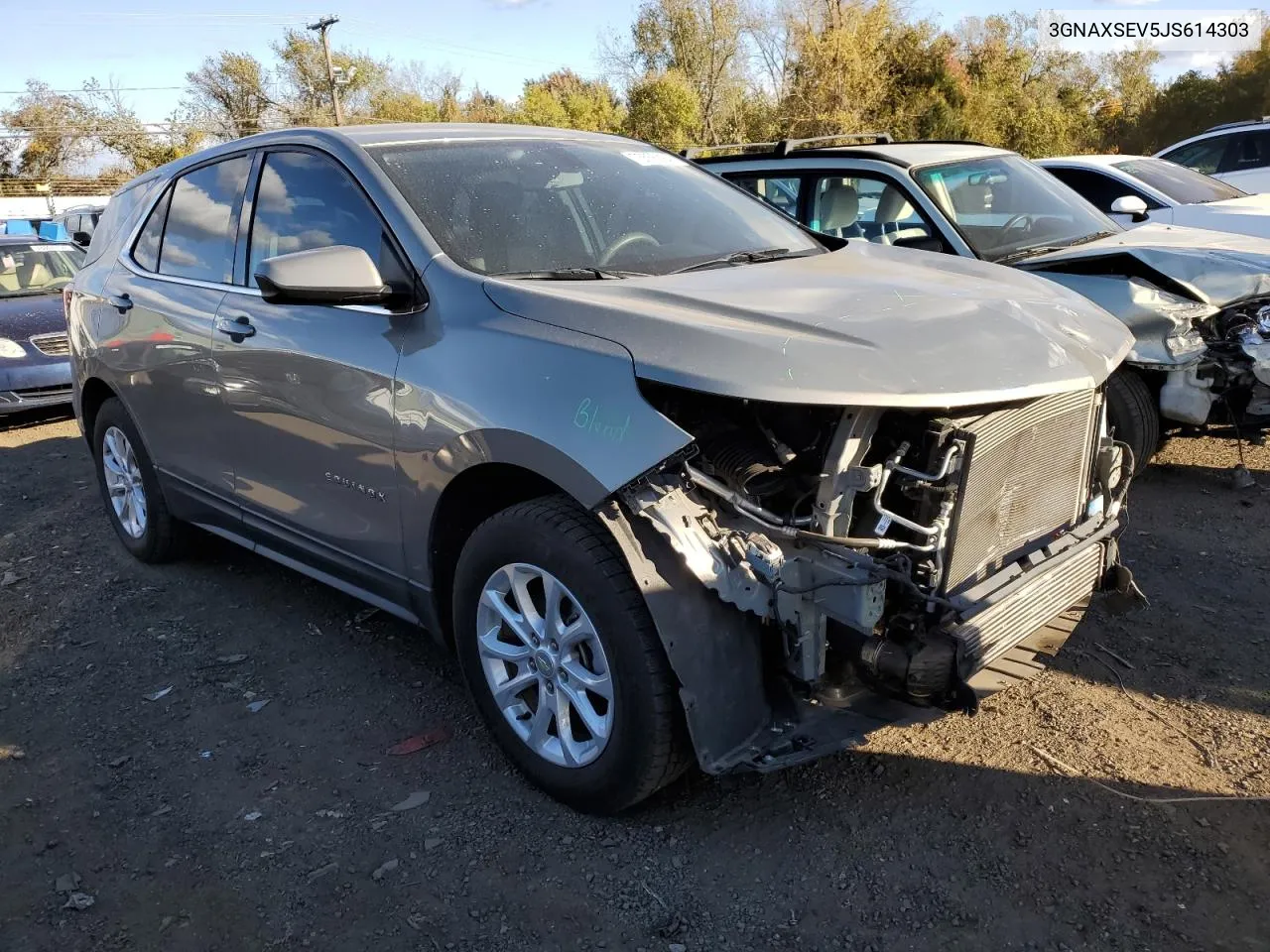 2018 Chevrolet Equinox Lt VIN: 3GNAXSEV5JS614303 Lot: 75556084