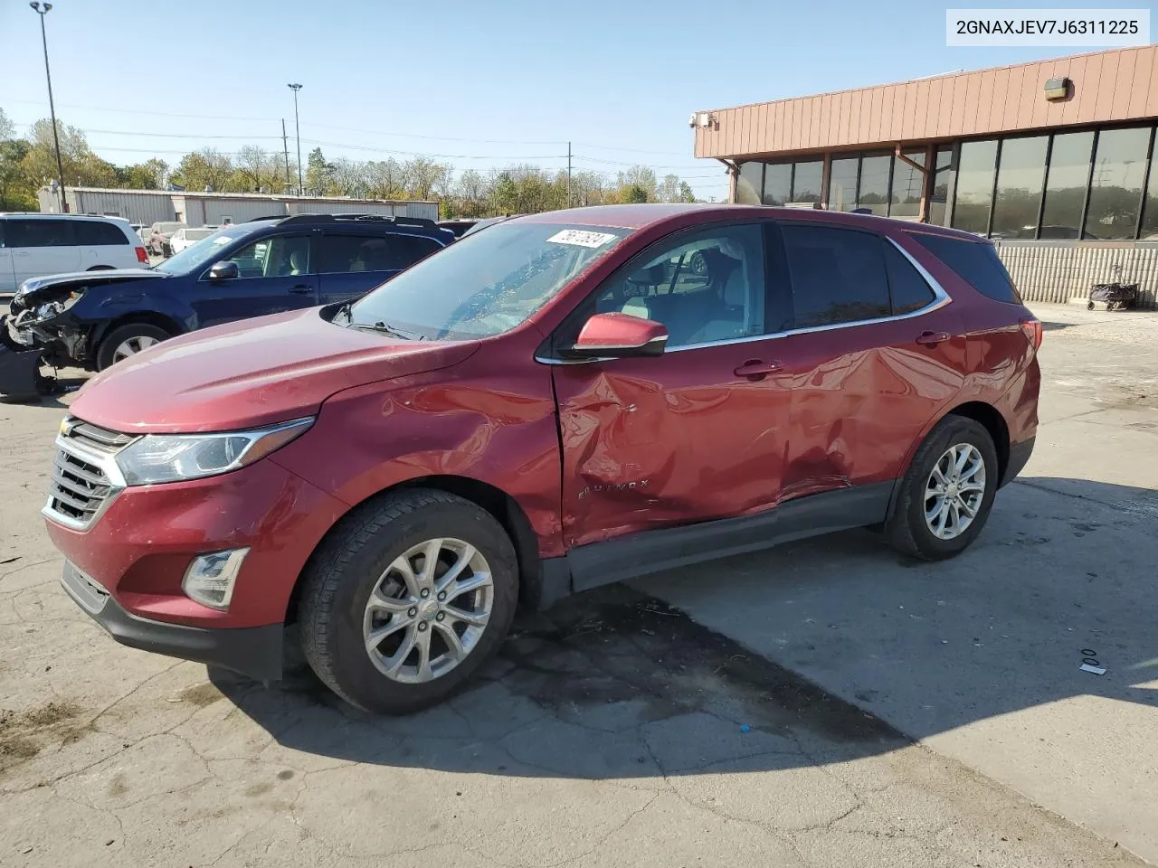 2018 Chevrolet Equinox Lt VIN: 2GNAXJEV7J6311225 Lot: 75612624