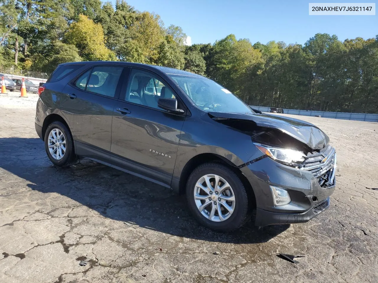 2018 Chevrolet Equinox Ls VIN: 2GNAXHEV7J6321147 Lot: 75634714