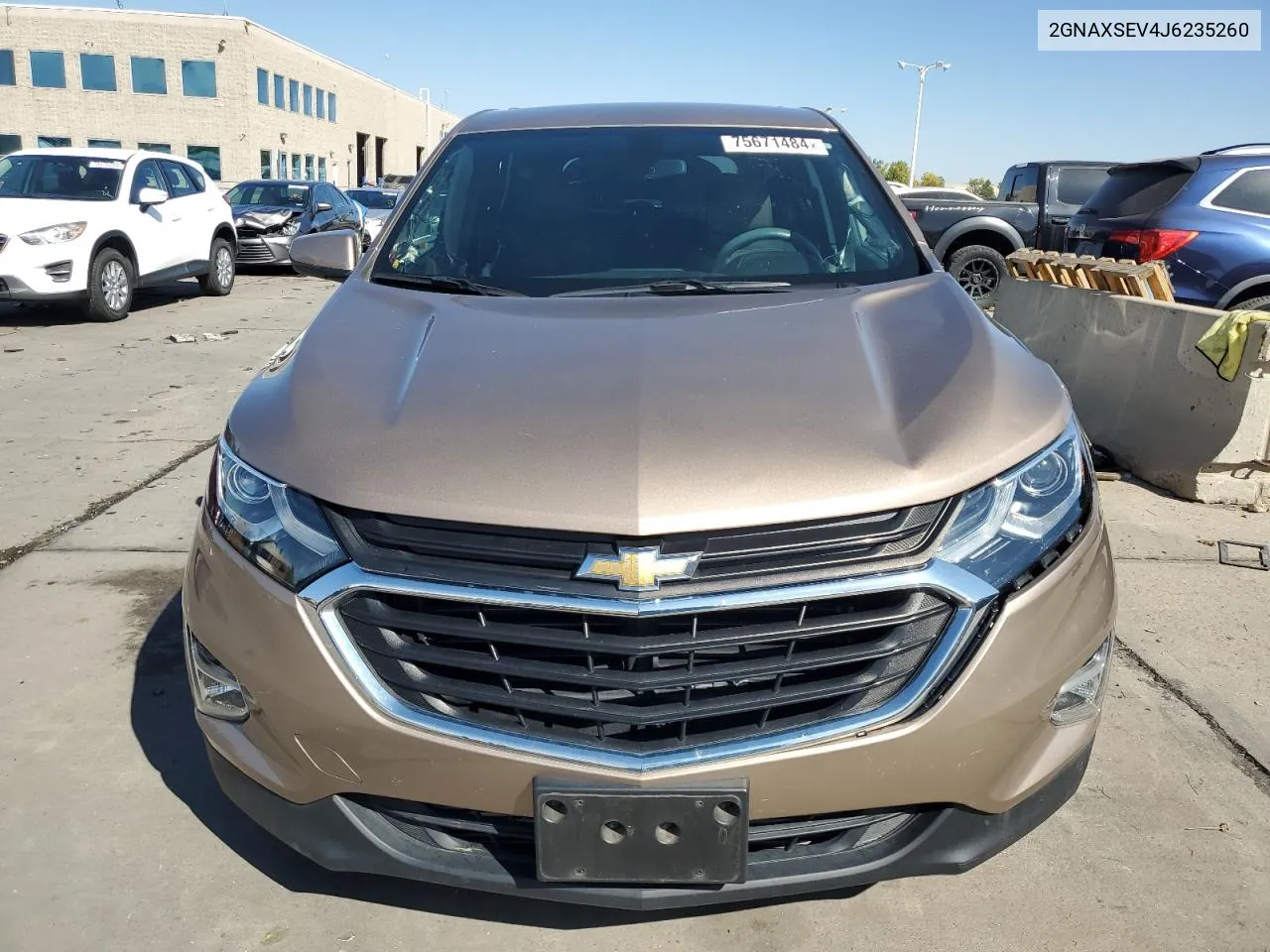 2018 Chevrolet Equinox Lt VIN: 2GNAXSEV4J6235260 Lot: 75671484