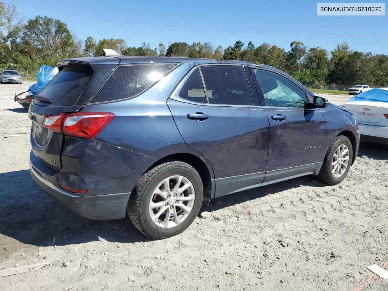 2018 Chevrolet Equinox Lt VIN: 3GNAXJEV7JS610070 Lot: 75689174