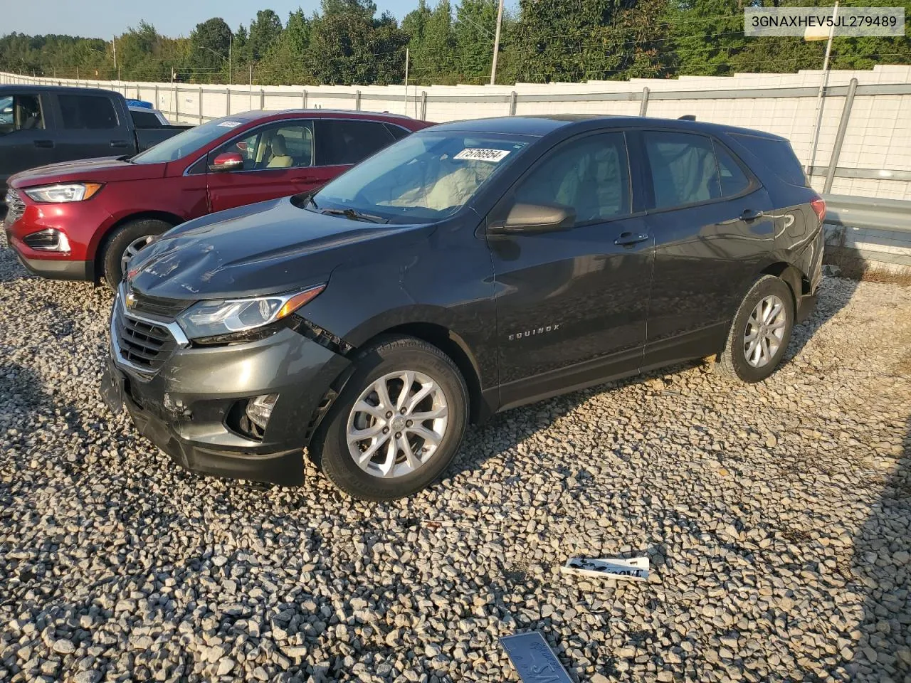 2018 Chevrolet Equinox Ls VIN: 3GNAXHEV5JL279489 Lot: 75766954