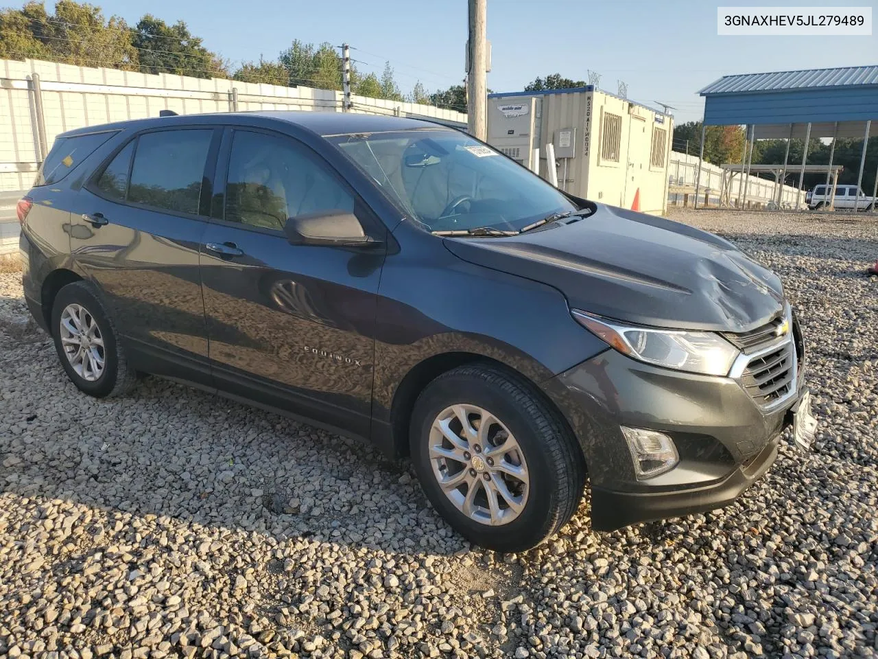 2018 Chevrolet Equinox Ls VIN: 3GNAXHEV5JL279489 Lot: 75766954