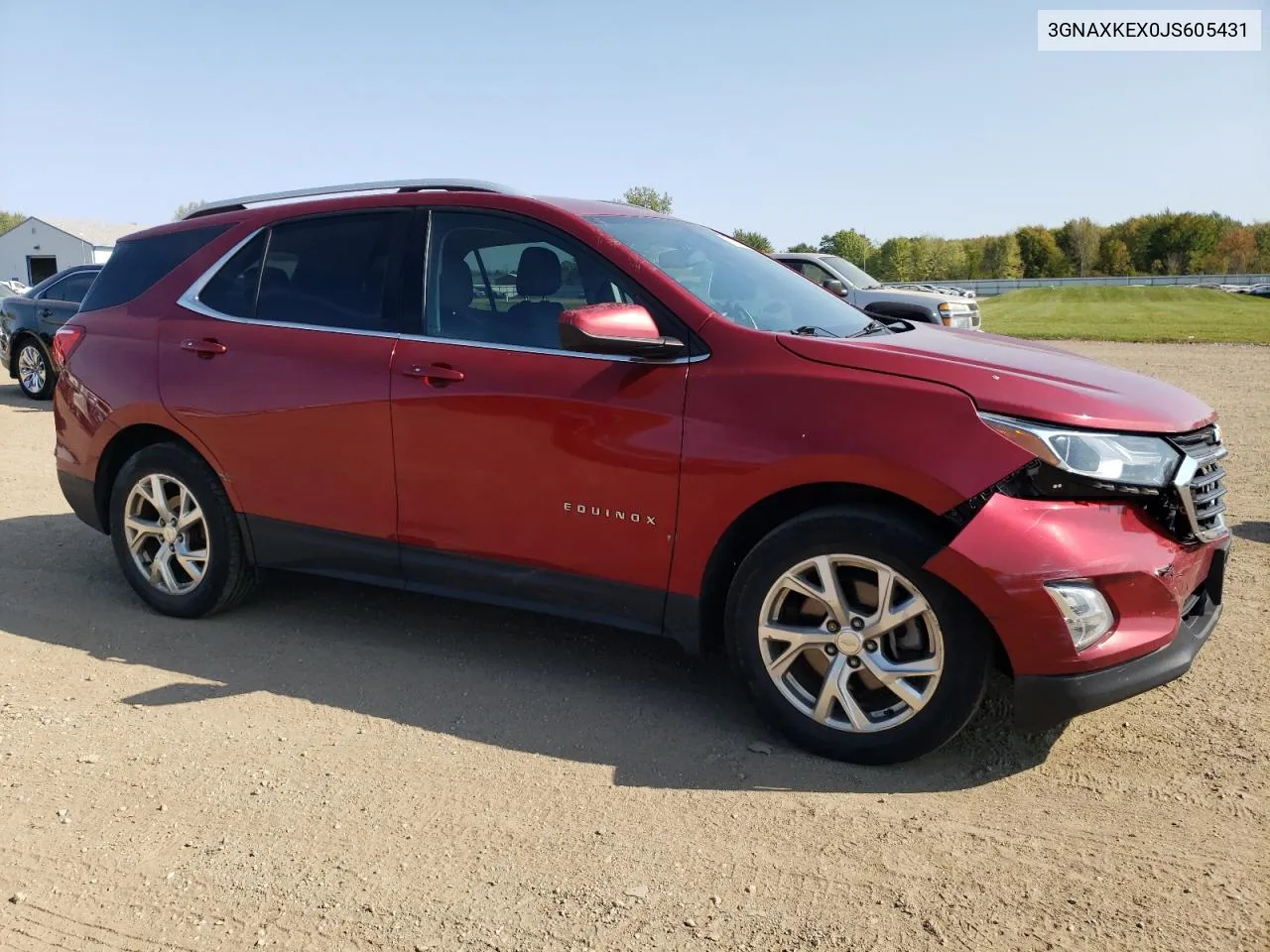 2018 Chevrolet Equinox Lt VIN: 3GNAXKEX0JS605431 Lot: 75827114