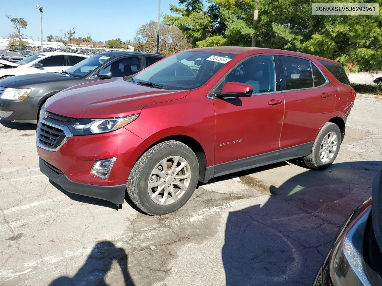 2018 Chevrolet Equinox Lt VIN: 2GNAXSEV5J6293961 Lot: 75842014