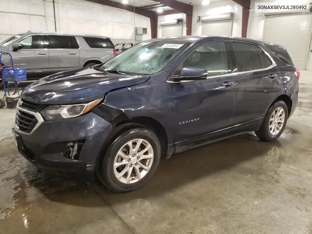 2018 Chevrolet Equinox Lt VIN: 3GNAXSEV3JL280492 Lot: 75849854