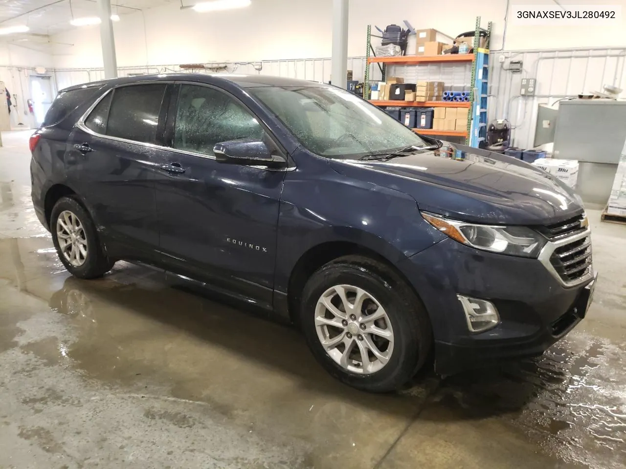 2018 Chevrolet Equinox Lt VIN: 3GNAXSEV3JL280492 Lot: 75849854