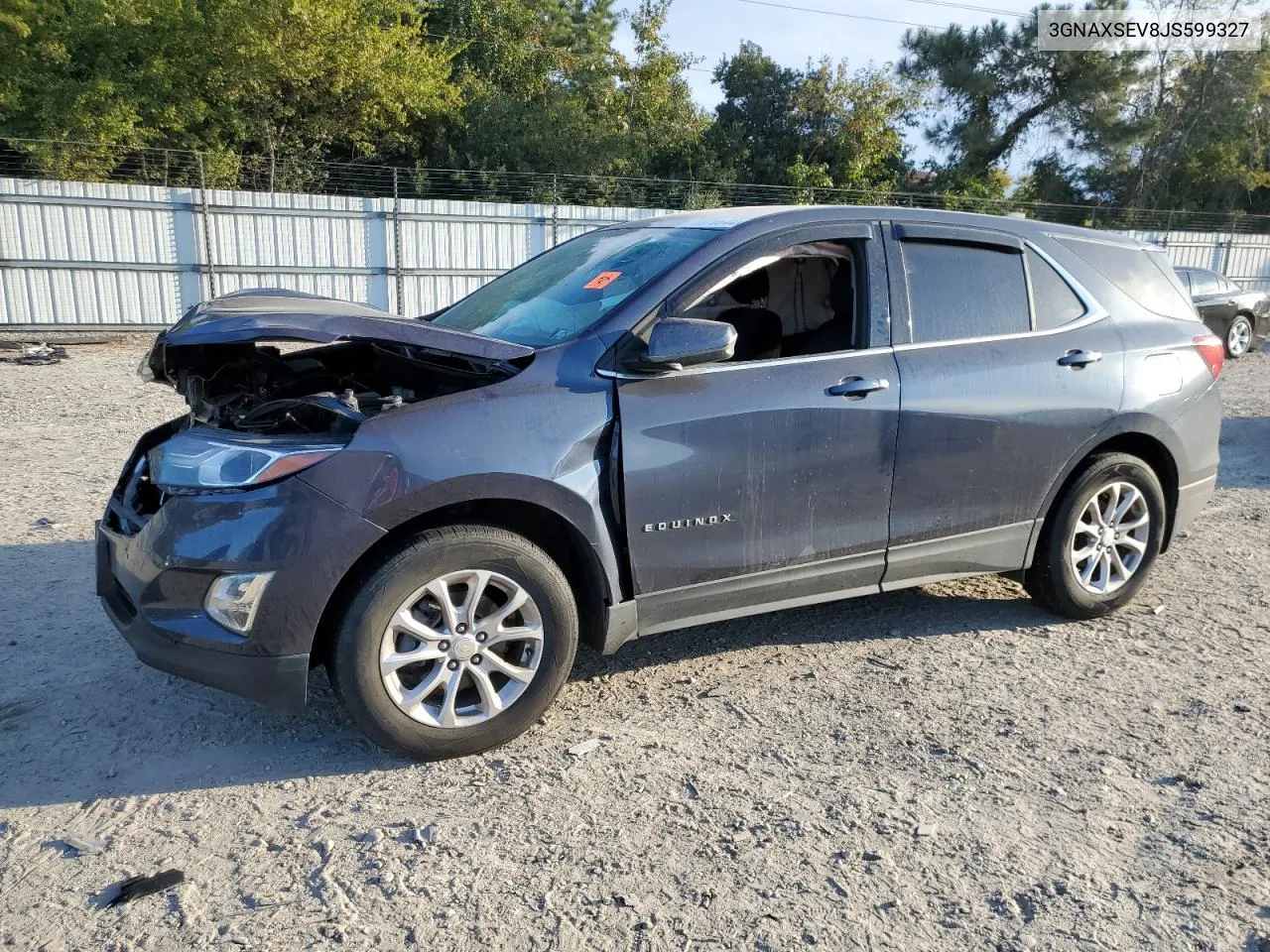 2018 Chevrolet Equinox Lt VIN: 3GNAXSEV8JS599327 Lot: 75876644