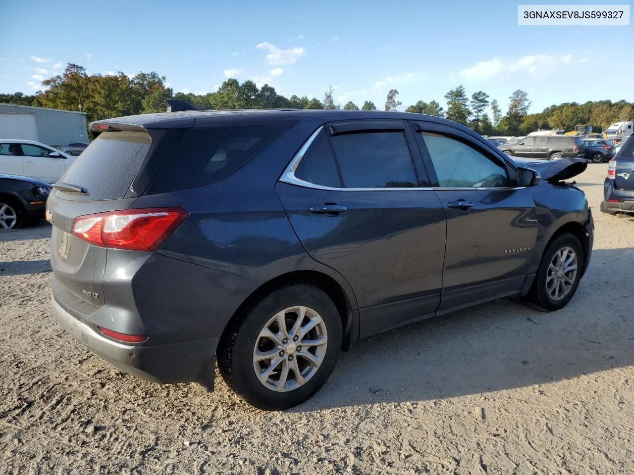 2018 Chevrolet Equinox Lt VIN: 3GNAXSEV8JS599327 Lot: 75876644