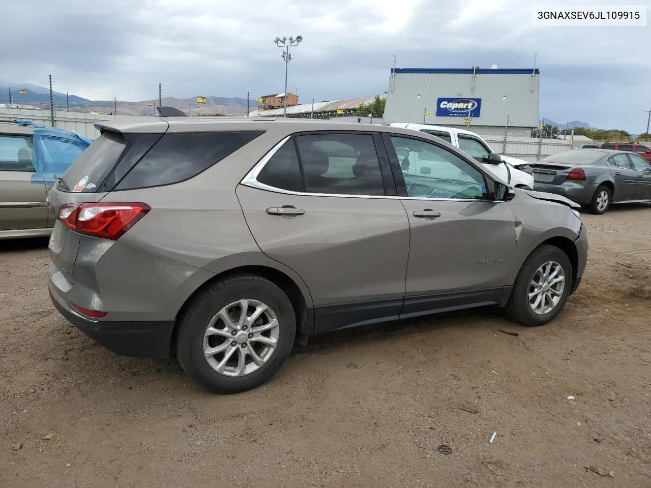 2018 Chevrolet Equinox Lt VIN: 3GNAXSEV6JL109915 Lot: 75899894