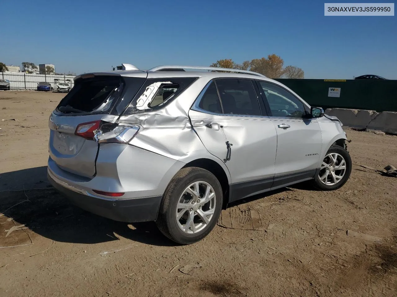 2018 Chevrolet Equinox Premier VIN: 3GNAXVEV3JS599950 Lot: 75931144