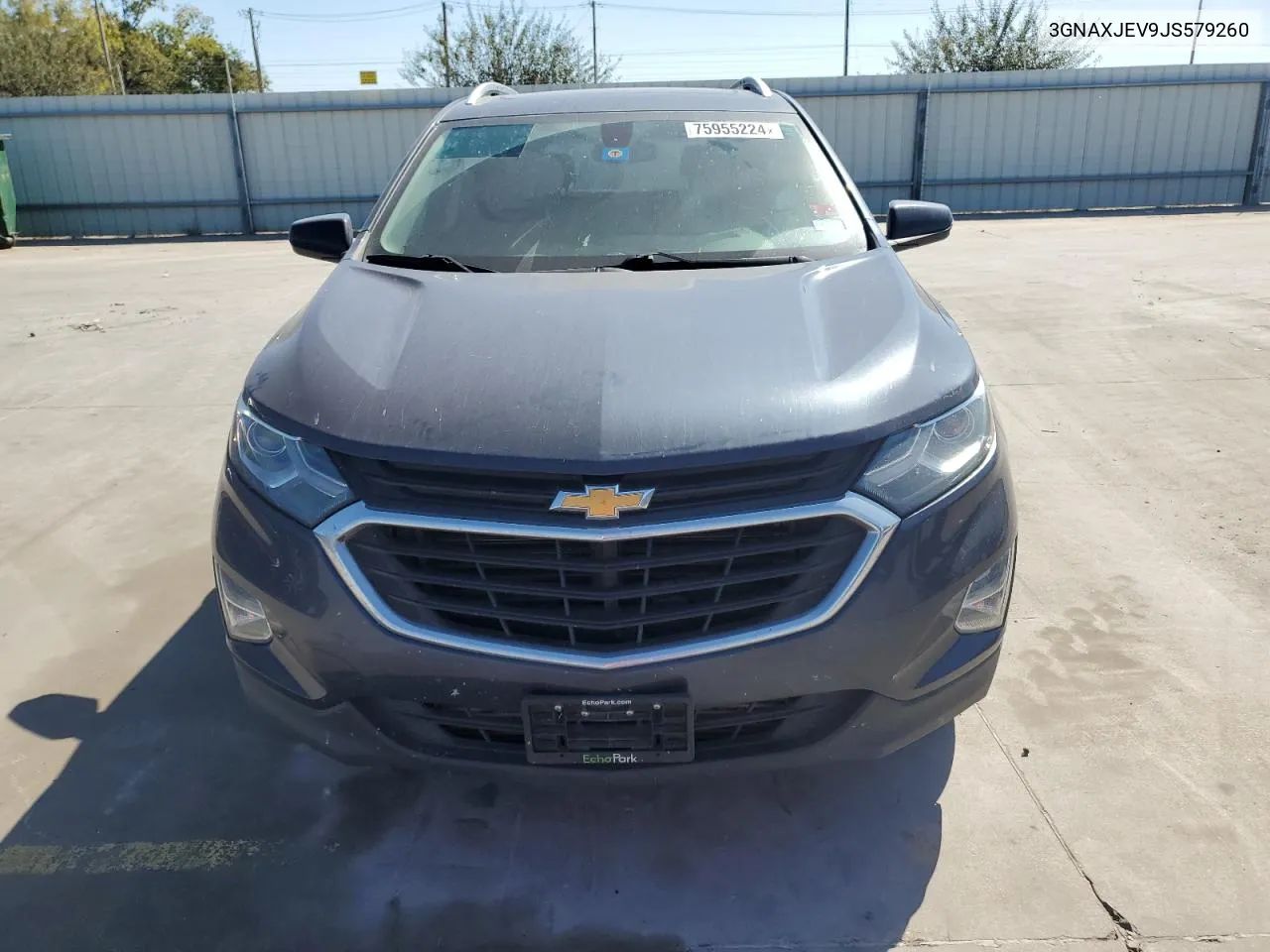 2018 Chevrolet Equinox Lt VIN: 3GNAXJEV9JS579260 Lot: 75955224