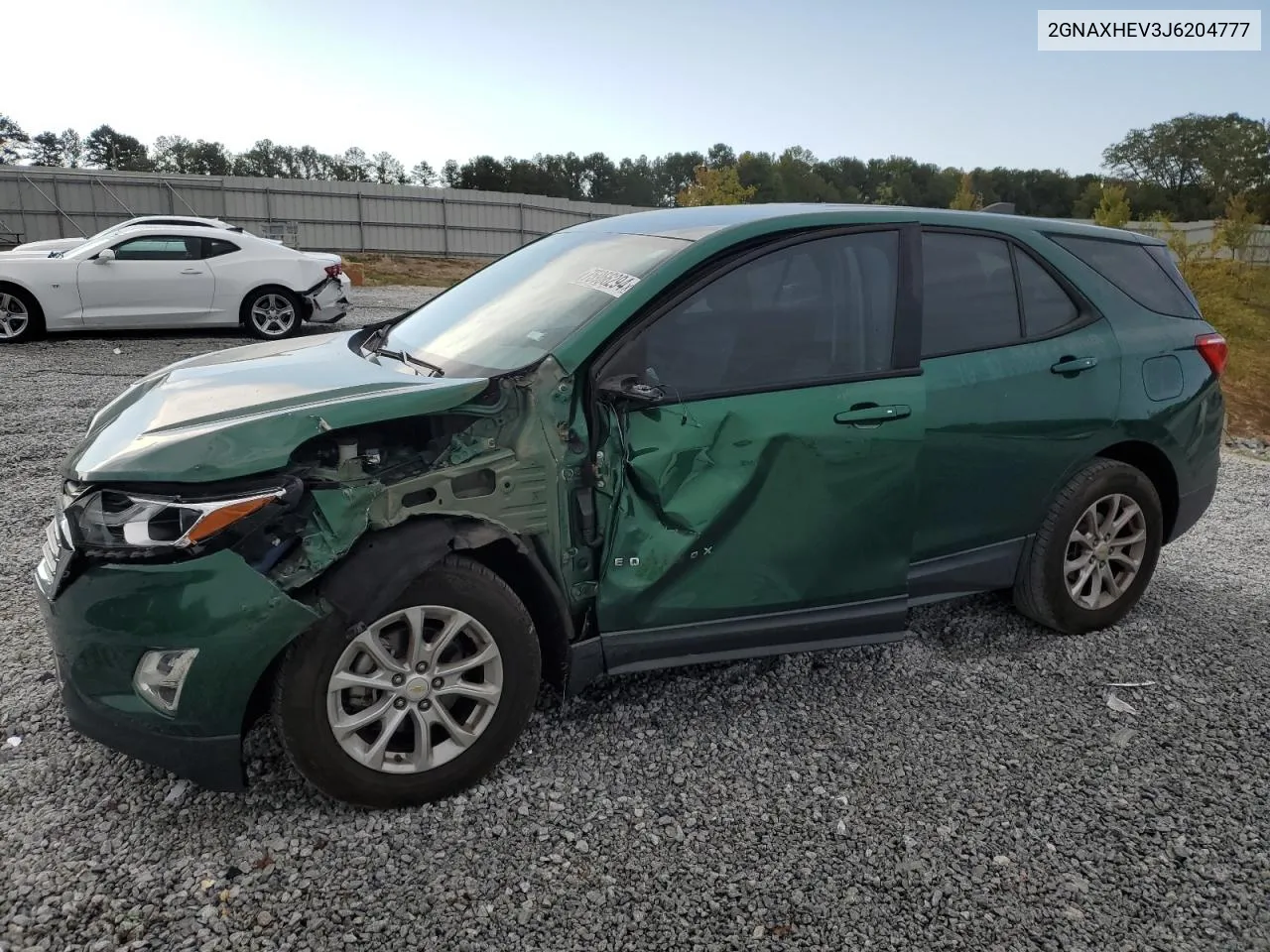 2018 Chevrolet Equinox Ls VIN: 2GNAXHEV3J6204777 Lot: 75966294