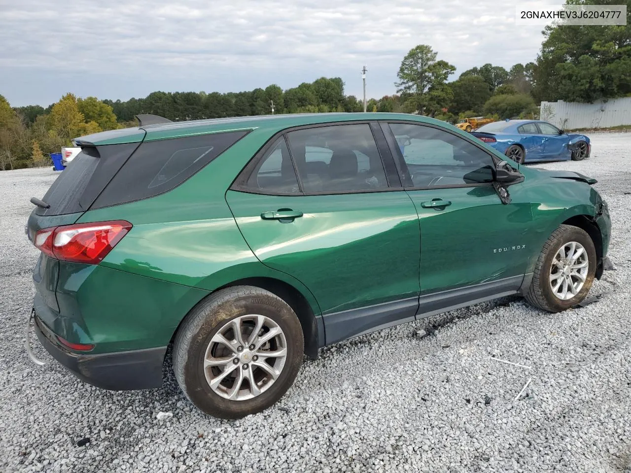 2018 Chevrolet Equinox Ls VIN: 2GNAXHEV3J6204777 Lot: 75966294