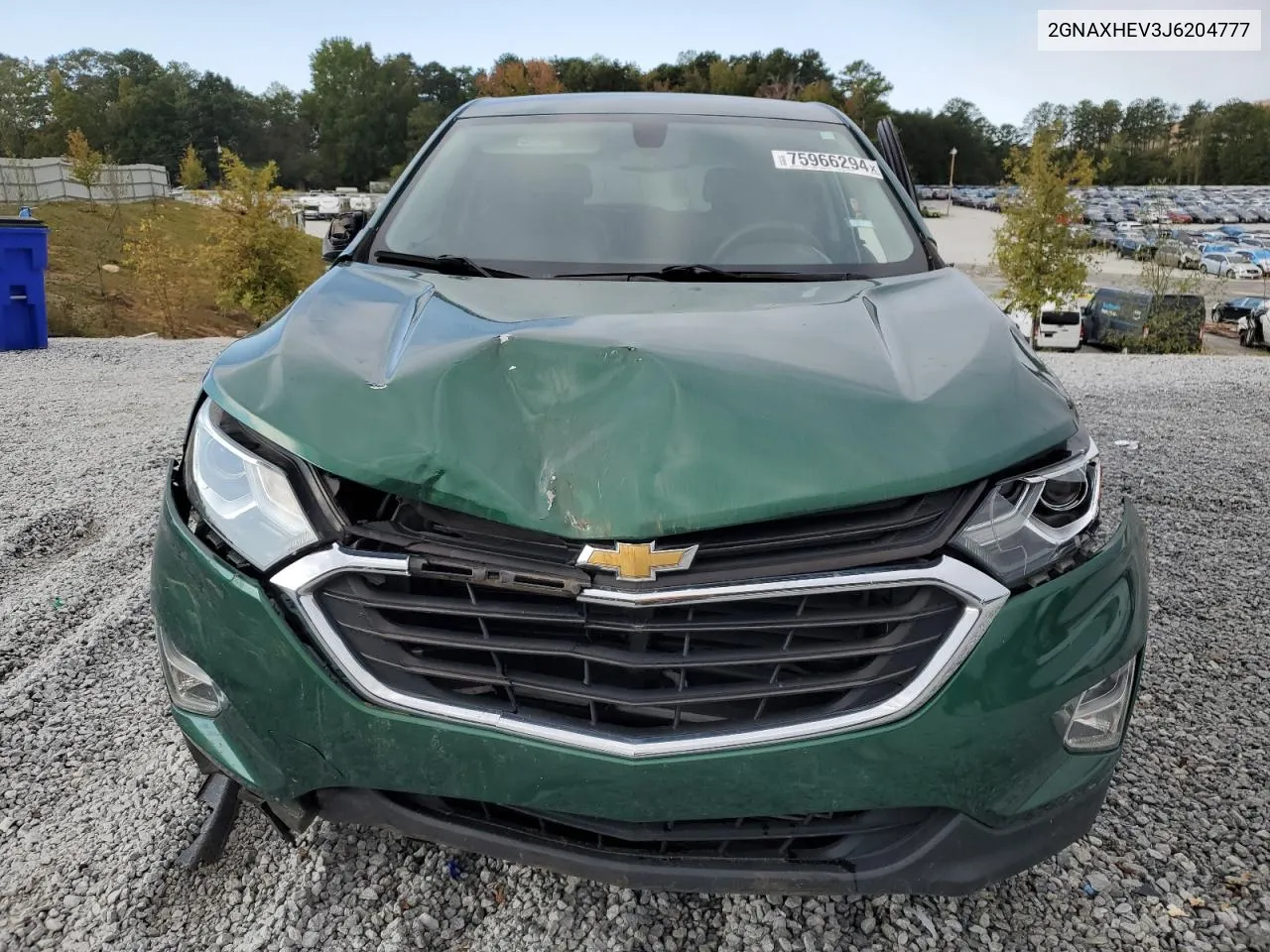 2018 Chevrolet Equinox Ls VIN: 2GNAXHEV3J6204777 Lot: 75966294