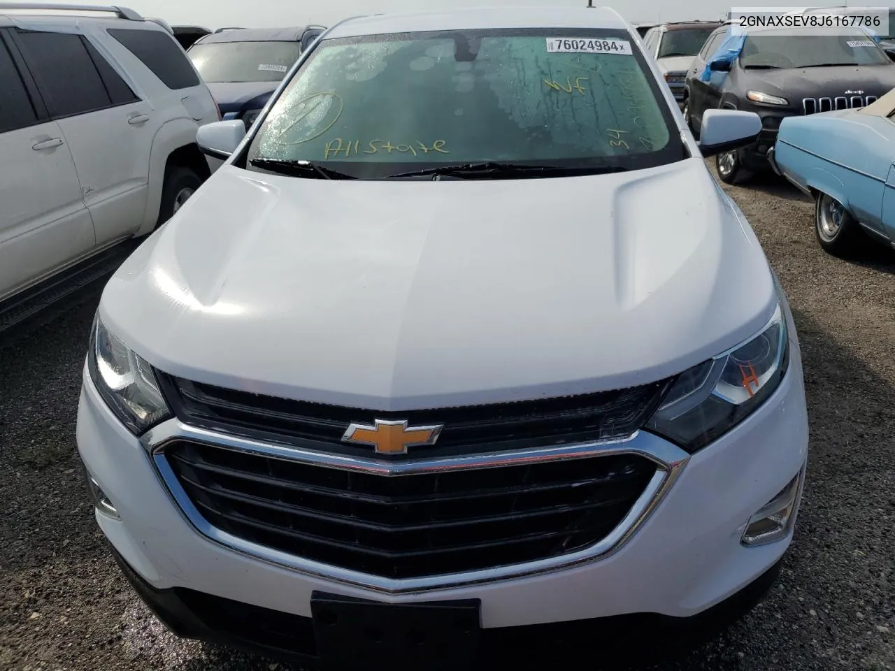 2018 Chevrolet Equinox Lt VIN: 2GNAXSEV8J6167786 Lot: 76024984