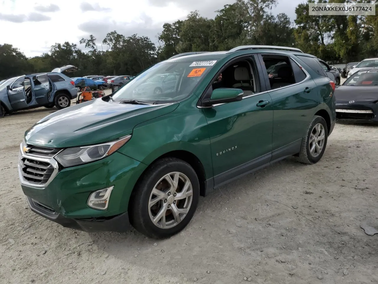 2018 Chevrolet Equinox Lt VIN: 2GNAXKEX0J6177424 Lot: 76027774