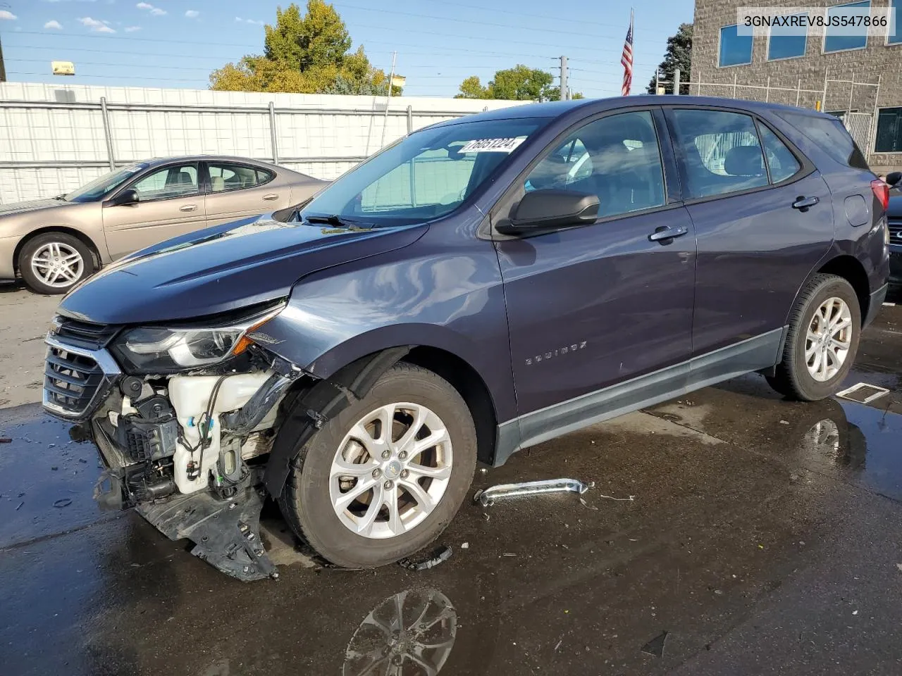 2018 Chevrolet Equinox Ls VIN: 3GNAXREV8JS547866 Lot: 76051224