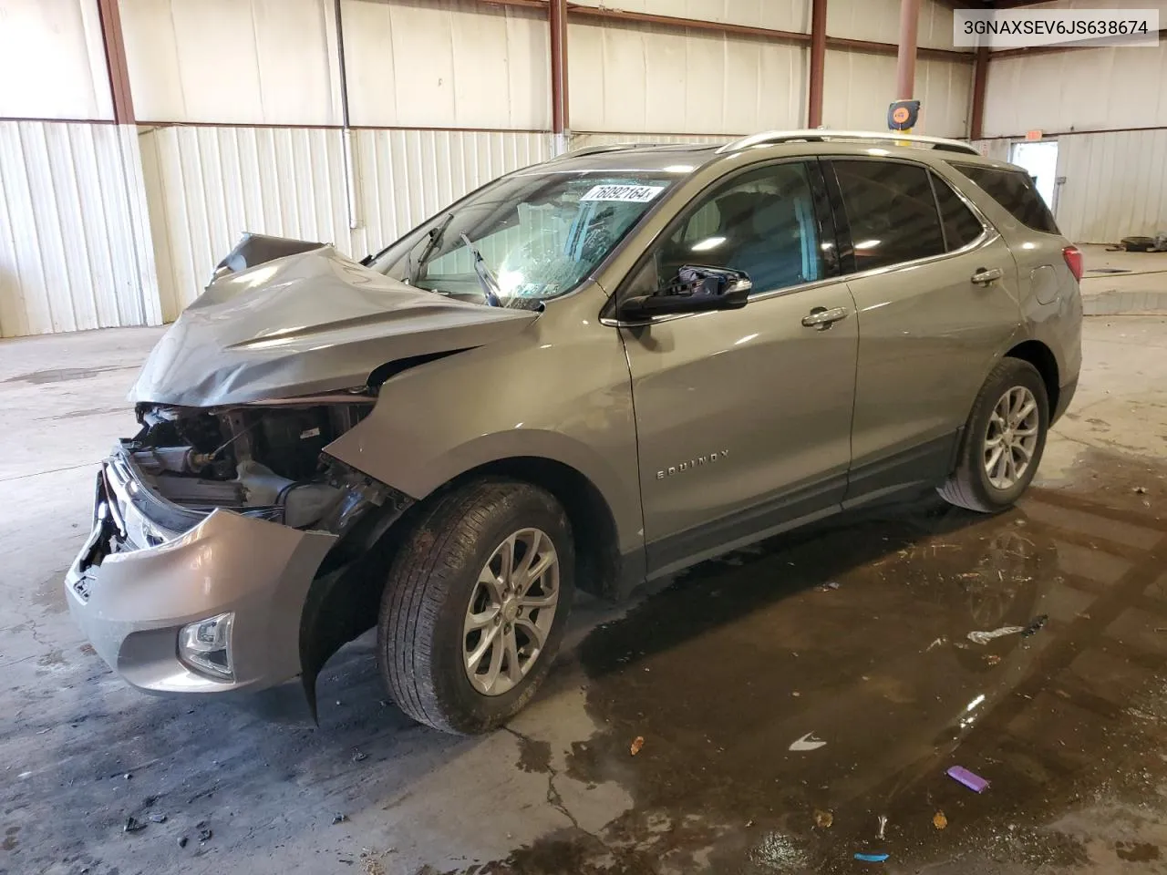 2018 Chevrolet Equinox Lt VIN: 3GNAXSEV6JS638674 Lot: 76092164