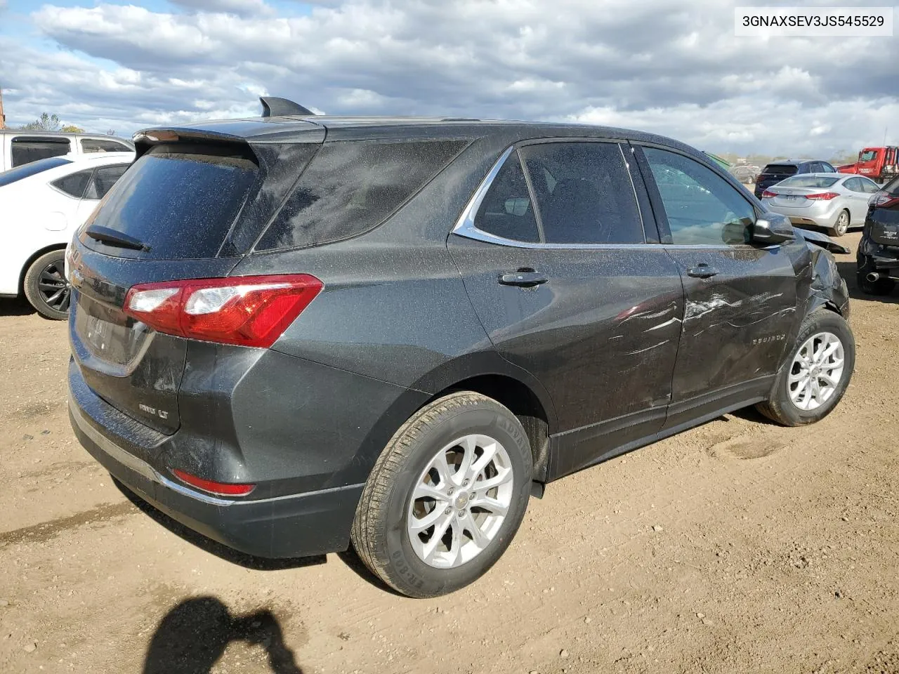 2018 Chevrolet Equinox Lt VIN: 3GNAXSEV3JS545529 Lot: 76119834