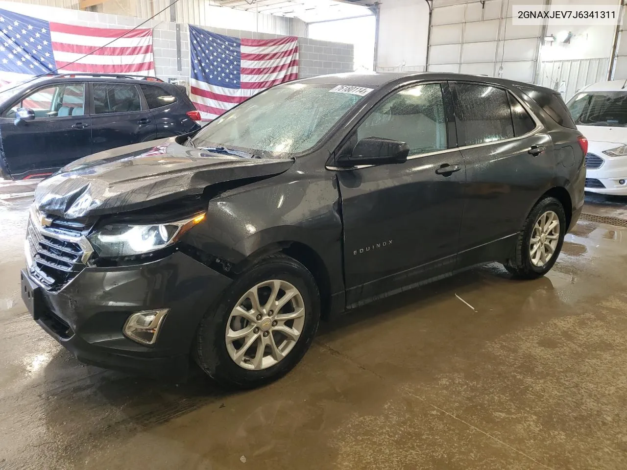 2018 Chevrolet Equinox Lt VIN: 2GNAXJEV7J6341311 Lot: 76180114