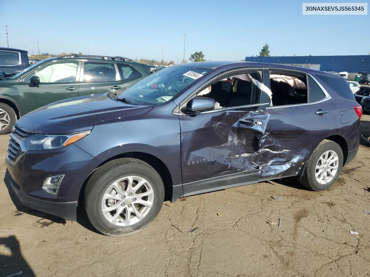 2018 Chevrolet Equinox Lt VIN: 3GNAXSEV5JS565345 Lot: 76205644