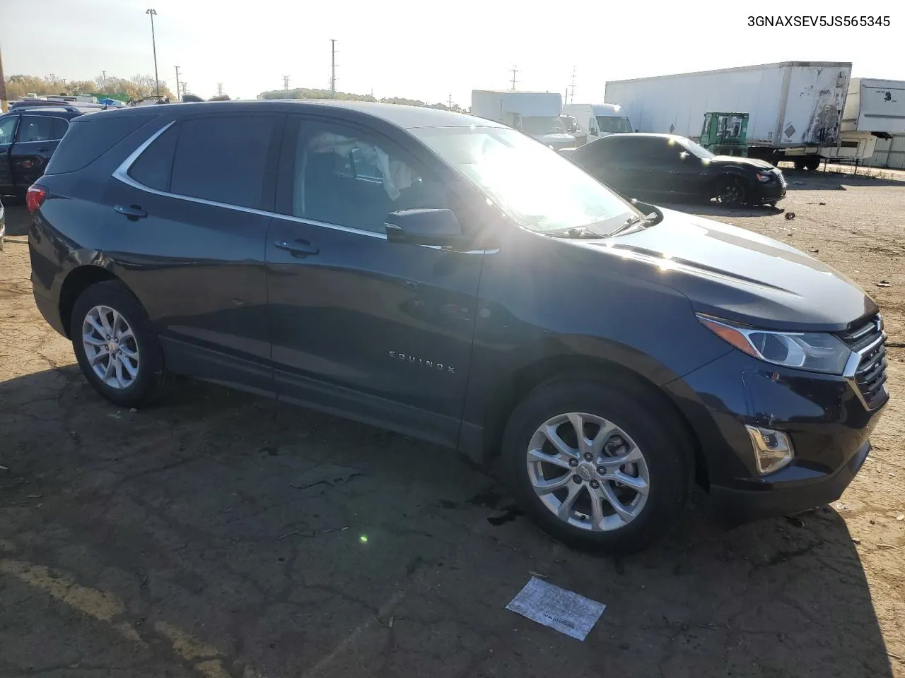 2018 Chevrolet Equinox Lt VIN: 3GNAXSEV5JS565345 Lot: 76205644