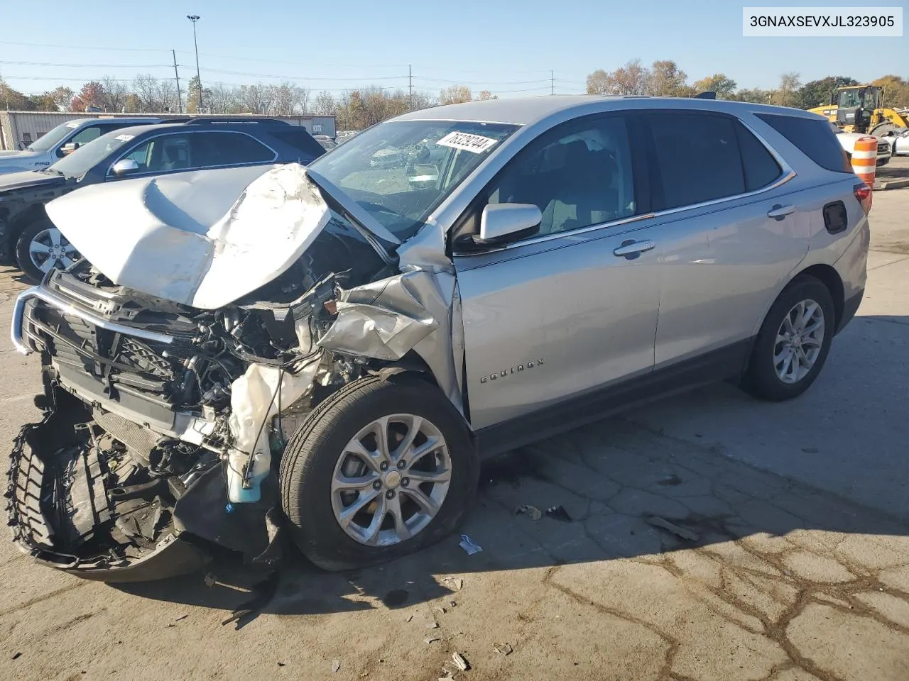 2018 Chevrolet Equinox Lt VIN: 3GNAXSEVXJL323905 Lot: 76329244