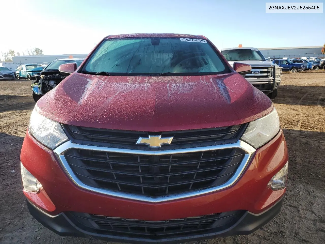 2018 Chevrolet Equinox Lt VIN: 2GNAXJEV2J6255405 Lot: 76373034