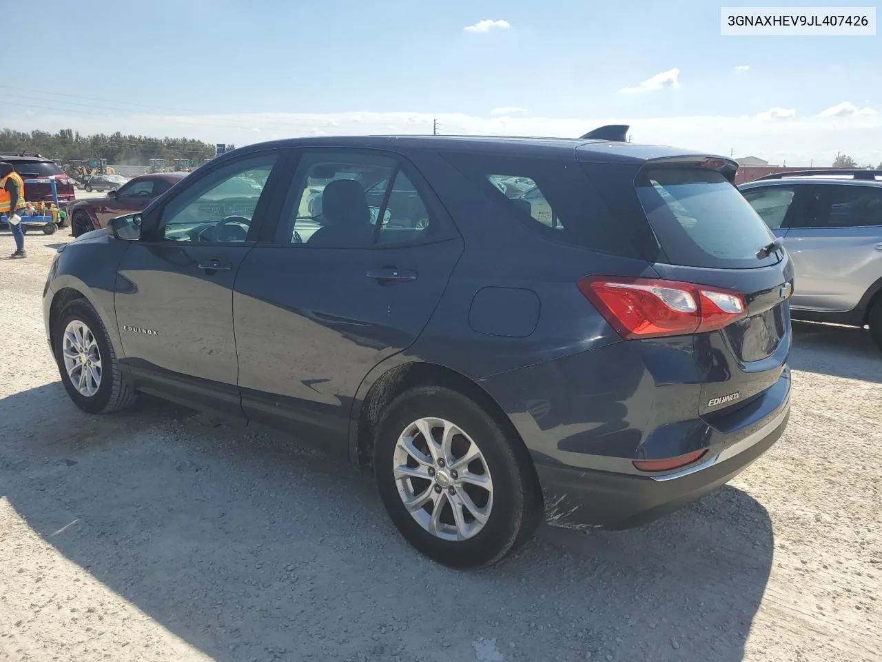 2018 Chevrolet Equinox Ls VIN: 3GNAXHEV9JL407426 Lot: 76406914