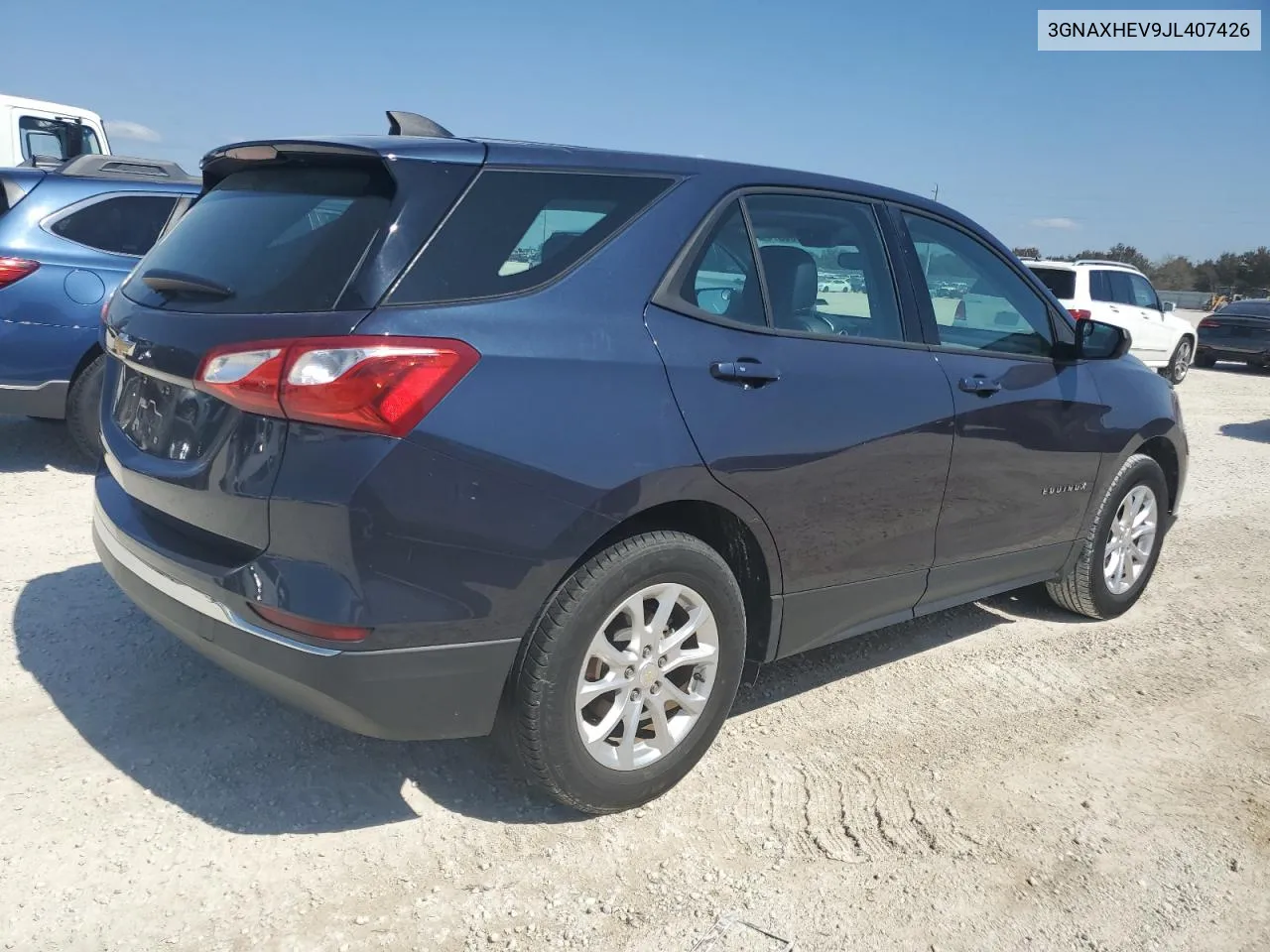 2018 Chevrolet Equinox Ls VIN: 3GNAXHEV9JL407426 Lot: 76406914