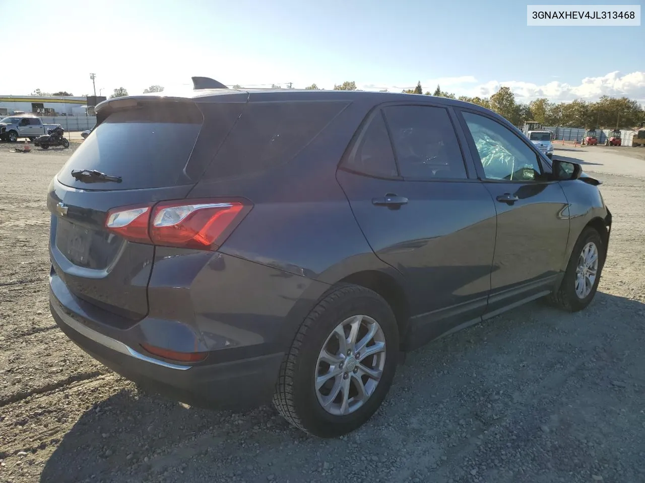 2018 Chevrolet Equinox Ls VIN: 3GNAXHEV4JL313468 Lot: 76420094