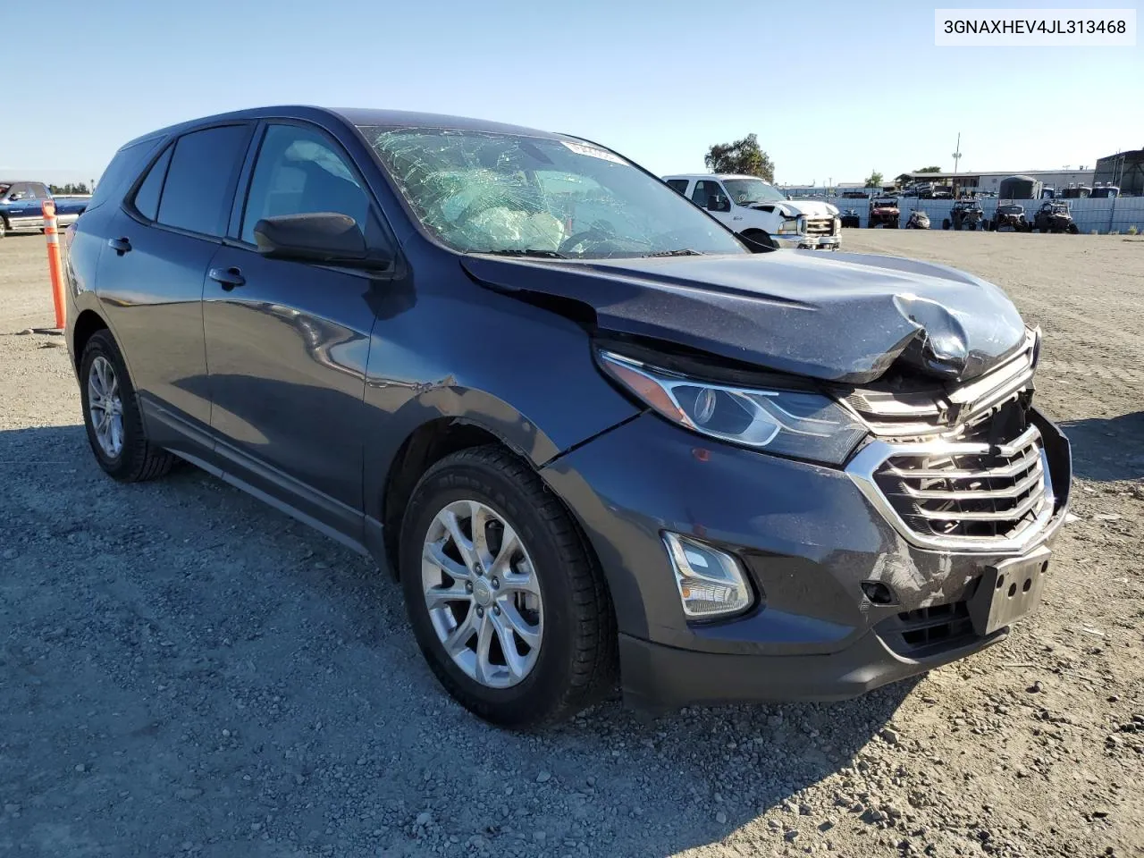 2018 Chevrolet Equinox Ls VIN: 3GNAXHEV4JL313468 Lot: 76420094