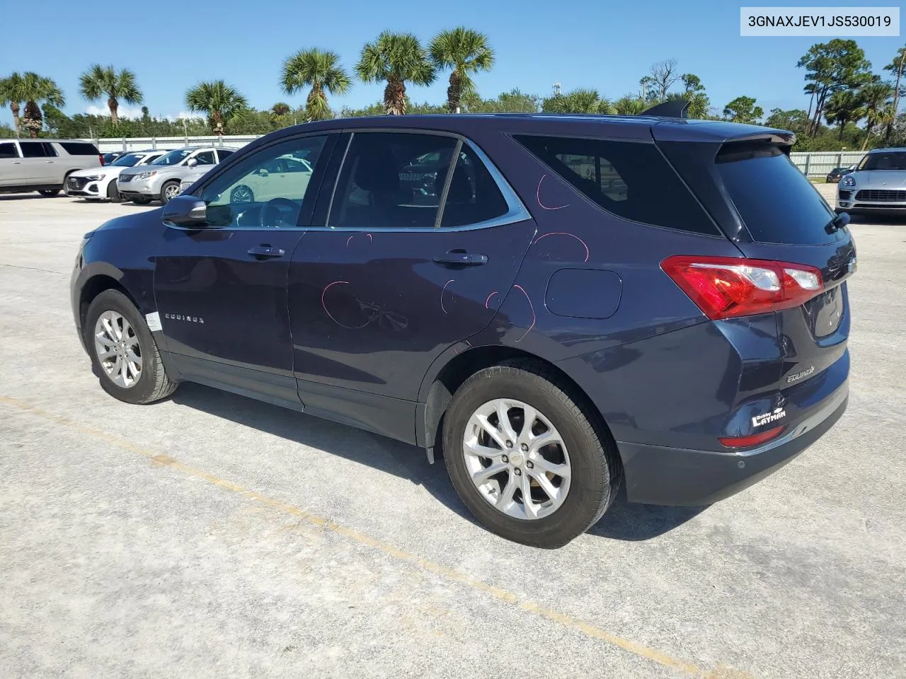 2018 Chevrolet Equinox Lt VIN: 3GNAXJEV1JS530019 Lot: 76439504