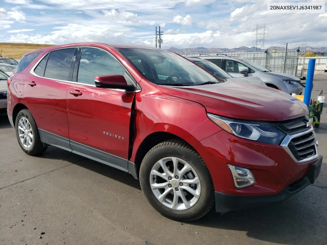 2018 Chevrolet Equinox Lt VIN: 2GNAXSEV1J6341987 Lot: 76447874