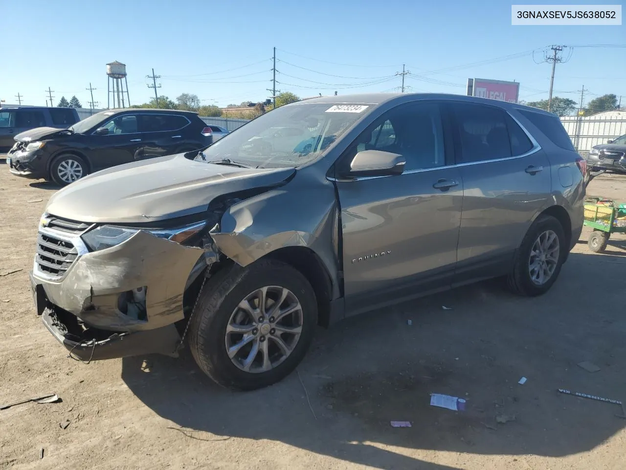 2018 Chevrolet Equinox Lt VIN: 3GNAXSEV5JS638052 Lot: 76473234