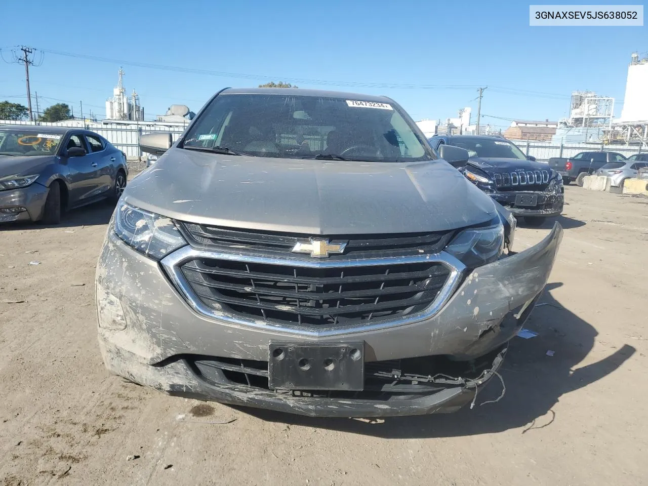 2018 Chevrolet Equinox Lt VIN: 3GNAXSEV5JS638052 Lot: 76473234