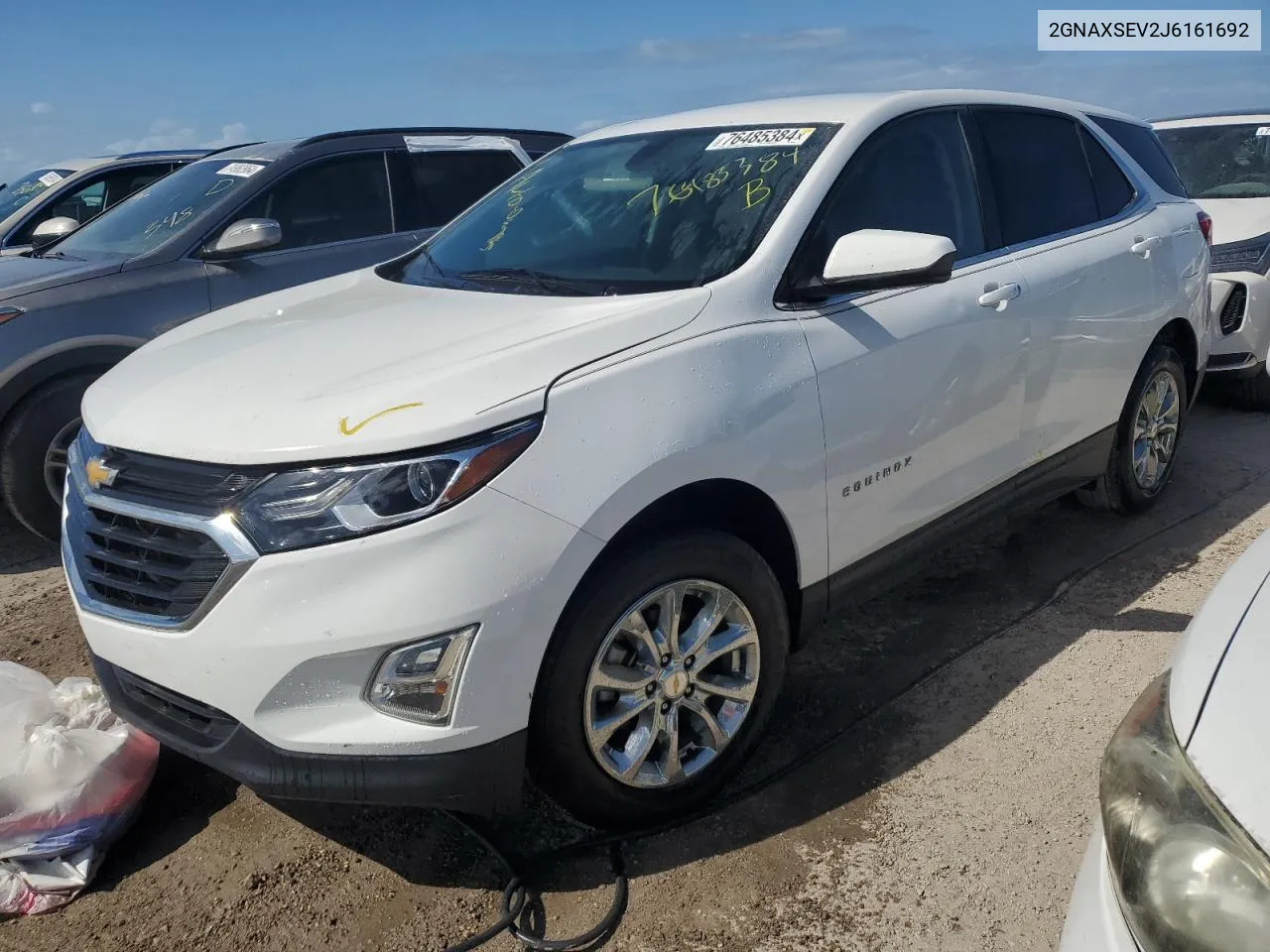 2018 Chevrolet Equinox Lt VIN: 2GNAXSEV2J6161692 Lot: 76485384