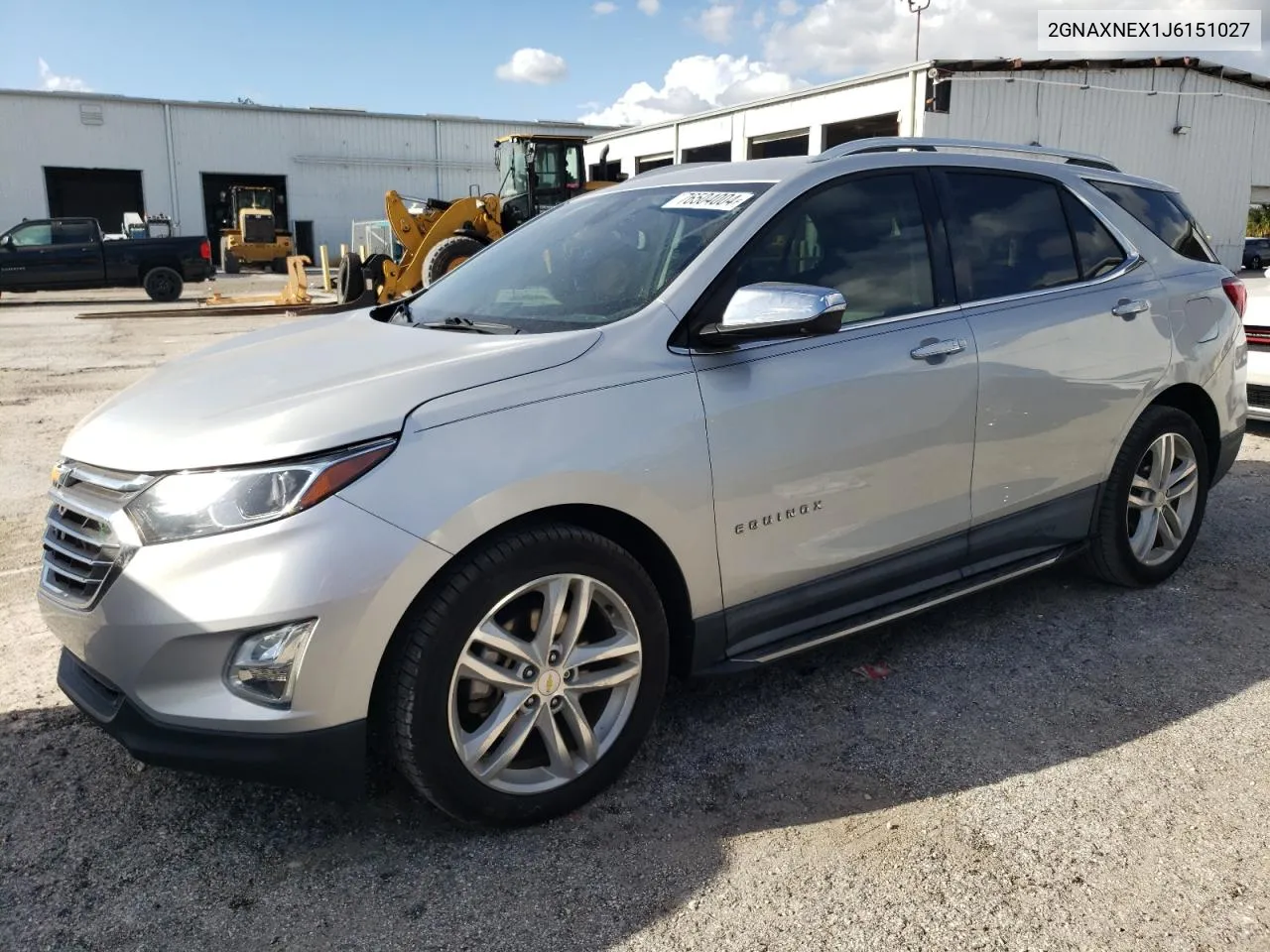 2GNAXNEX1J6151027 2018 Chevrolet Equinox Premier