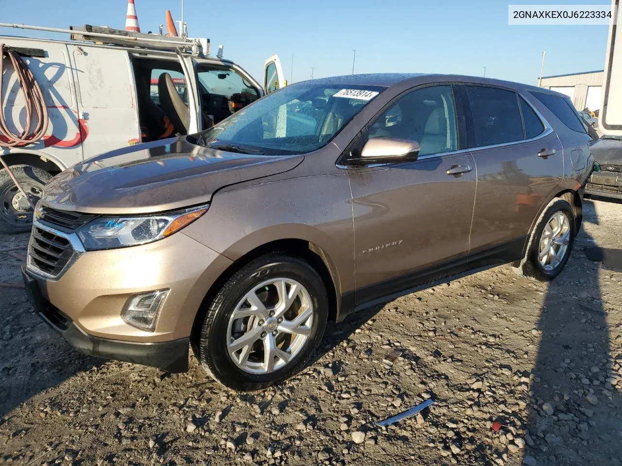 2018 Chevrolet Equinox Lt VIN: 2GNAXKEX0J6223334 Lot: 76513914